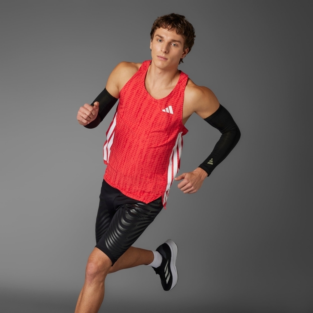 Adidas Adizero Running Singlet Sleeveless Slim Fit Jersey Men’s JF3462 NWT